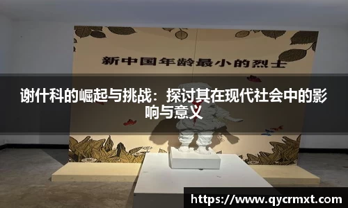 谢什科的崛起与挑战：探讨其在现代社会中的影响与意义